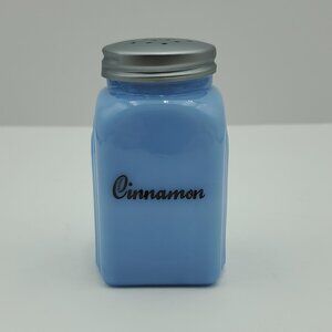 Delphite Blue Glass Cinnamon Shaker Arch Design Cinnamon Spice Jar with Lid